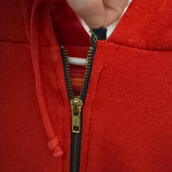 Aviator Nation bright red bolt hoodie full zip jacket large oversized ⚡️ - Picture 4 of 13